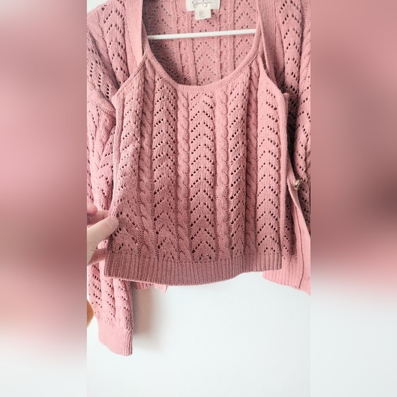 Jessica Simpson Womens 2 Piece Cardigan Set Size Small - Picture 4 of 7